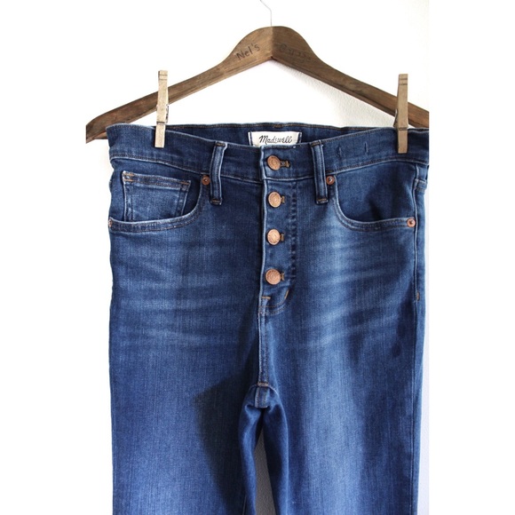 Madewell 9” Mid-Rise Skinny Jeans Medium Wash 26 2 - Picture 3 of 11